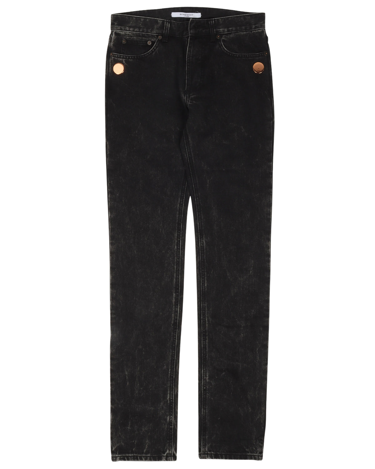 Metal Button Jeans