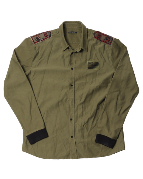 Balmain military shirt hot sale