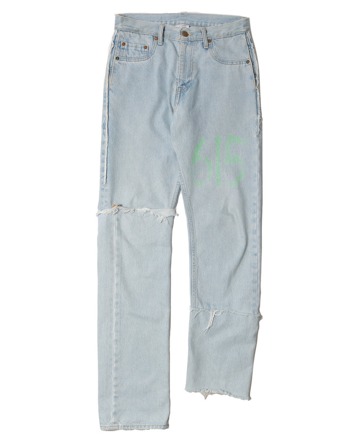 FW19 "615" Asymmetrical Levi Jeans