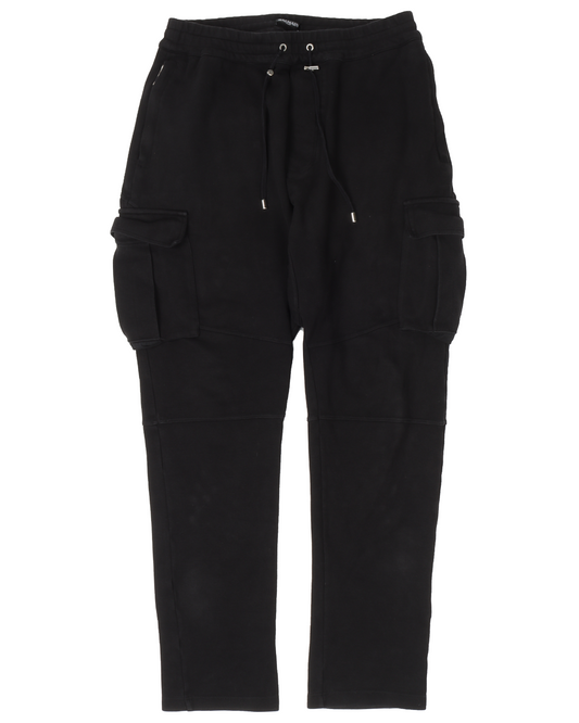 Black Cargo Sweat Pant