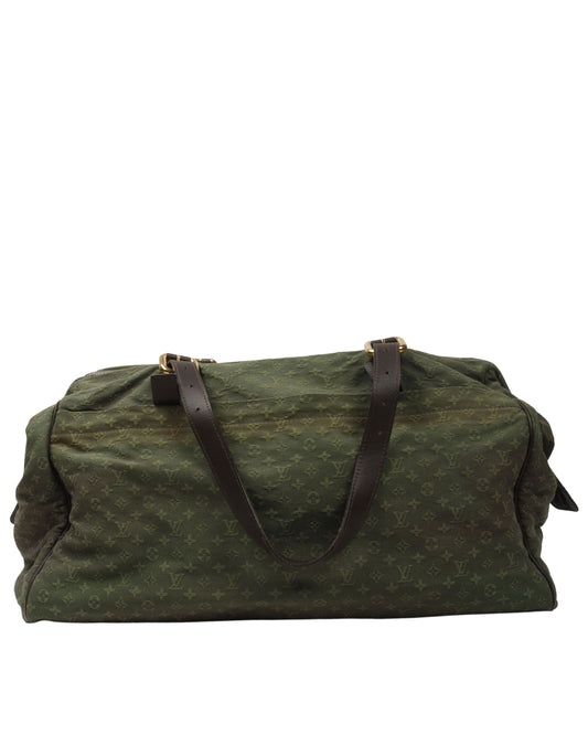 Vintage Green Duffle Bag