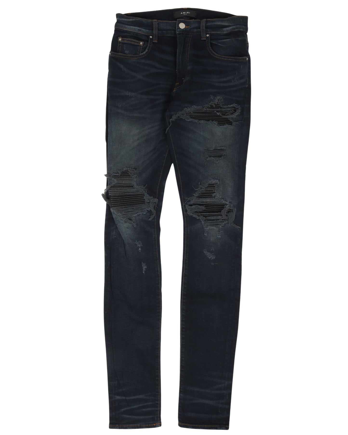 Knee Rip Patched Jeans