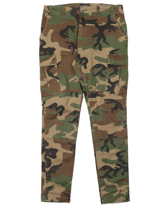 Camo Distressed Denim