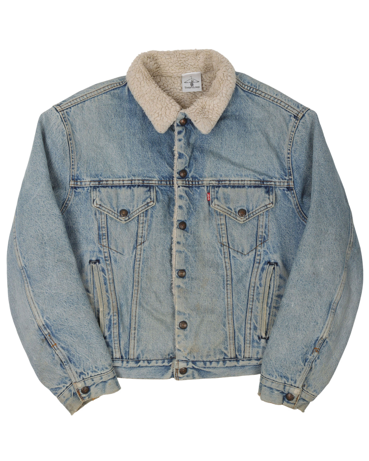 Levi Shearling Lined Denim Trucker Jacket