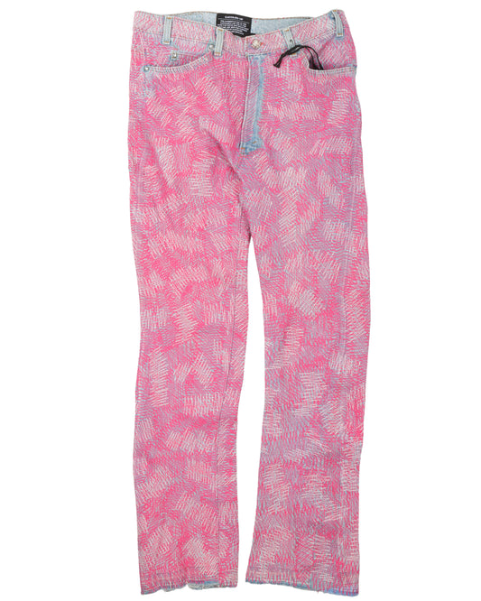 Circus Stitch Pink Jeans
