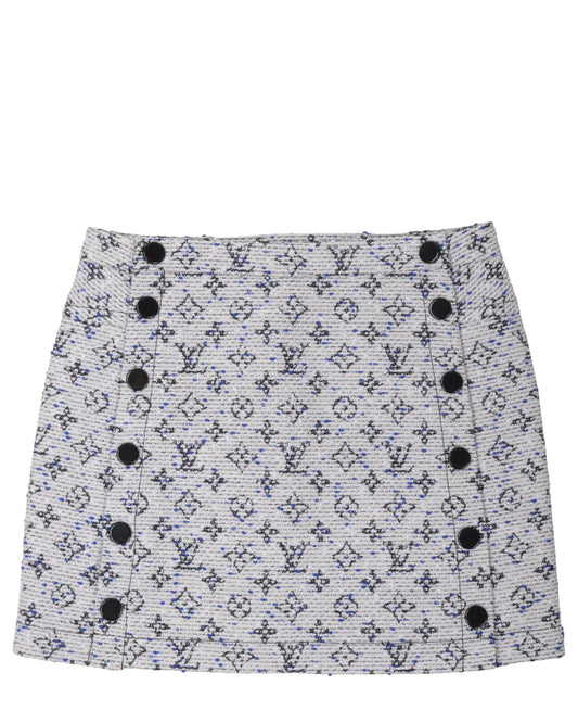 Short A-Line Monogram Skirt