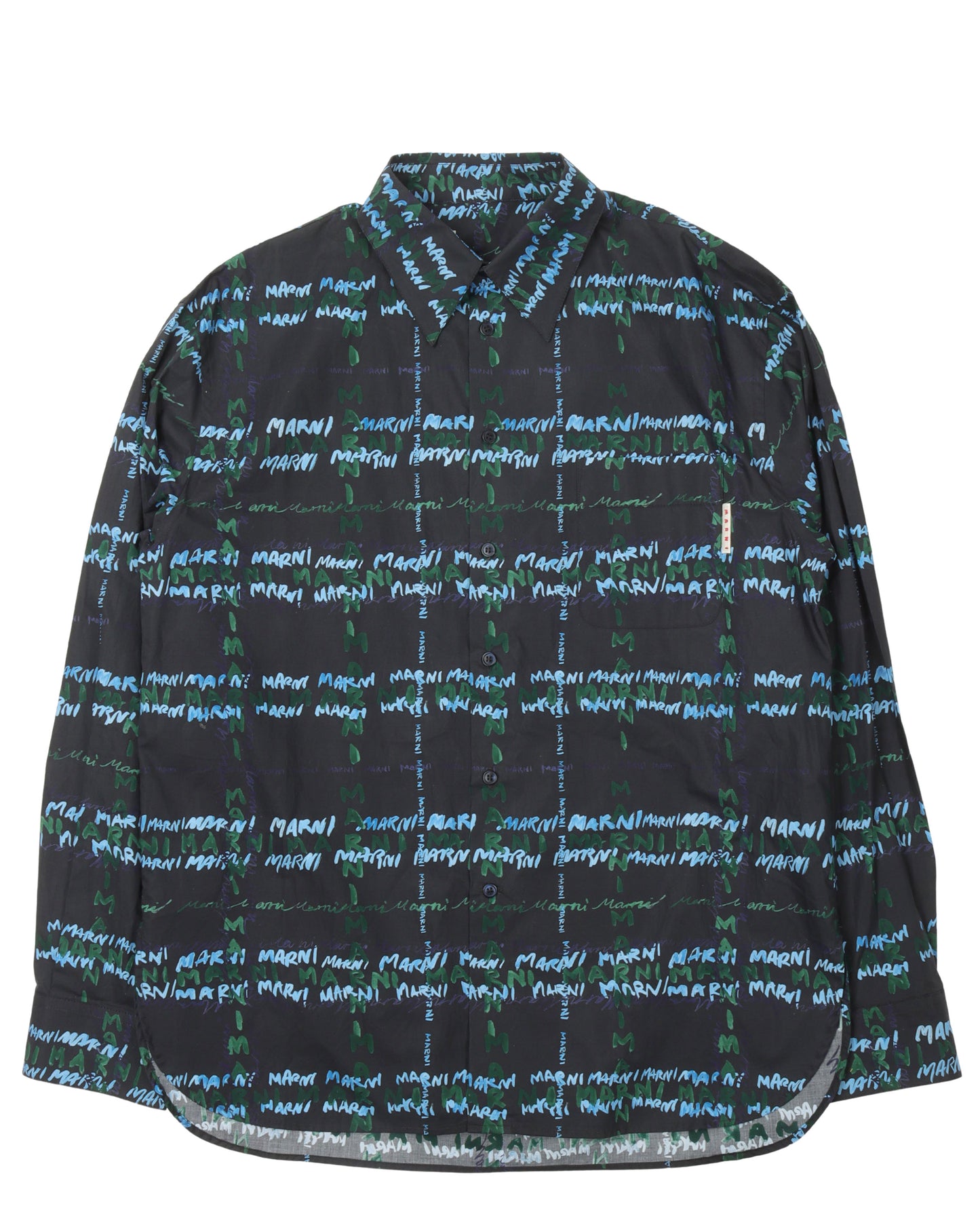 Cotton Monogram Logo Shirt