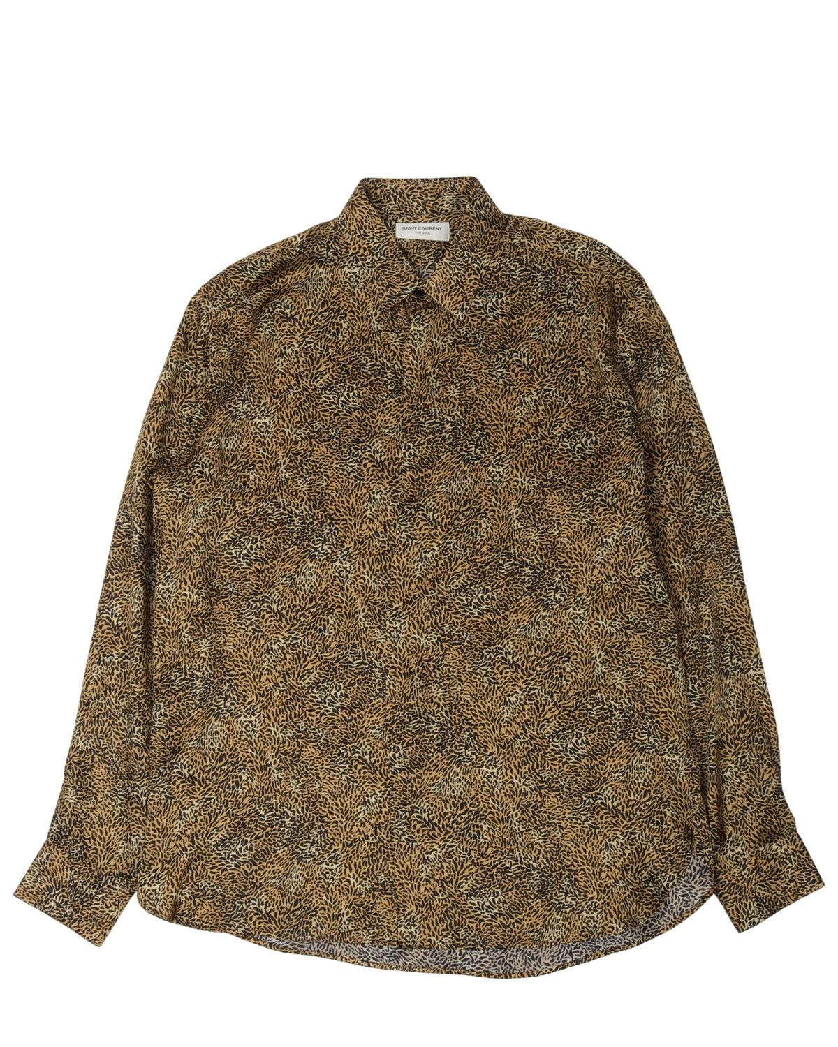 Tiger Print Button Shirt