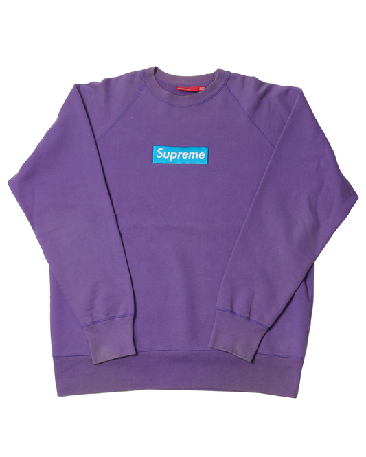 2006 Purple Teal Box Logo Crewneck