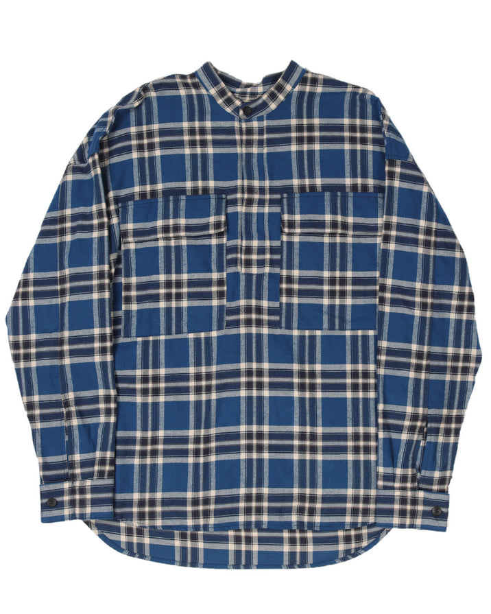 Sixth Collection Flannel Henley Shirt