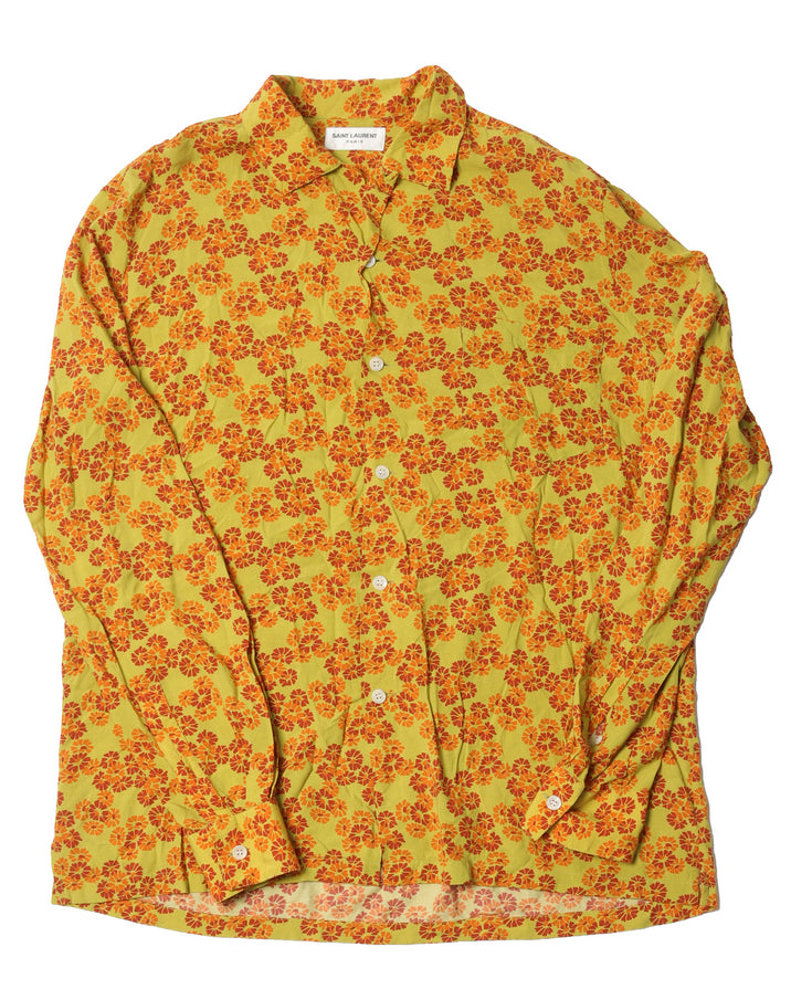 Flower Button up Shirt