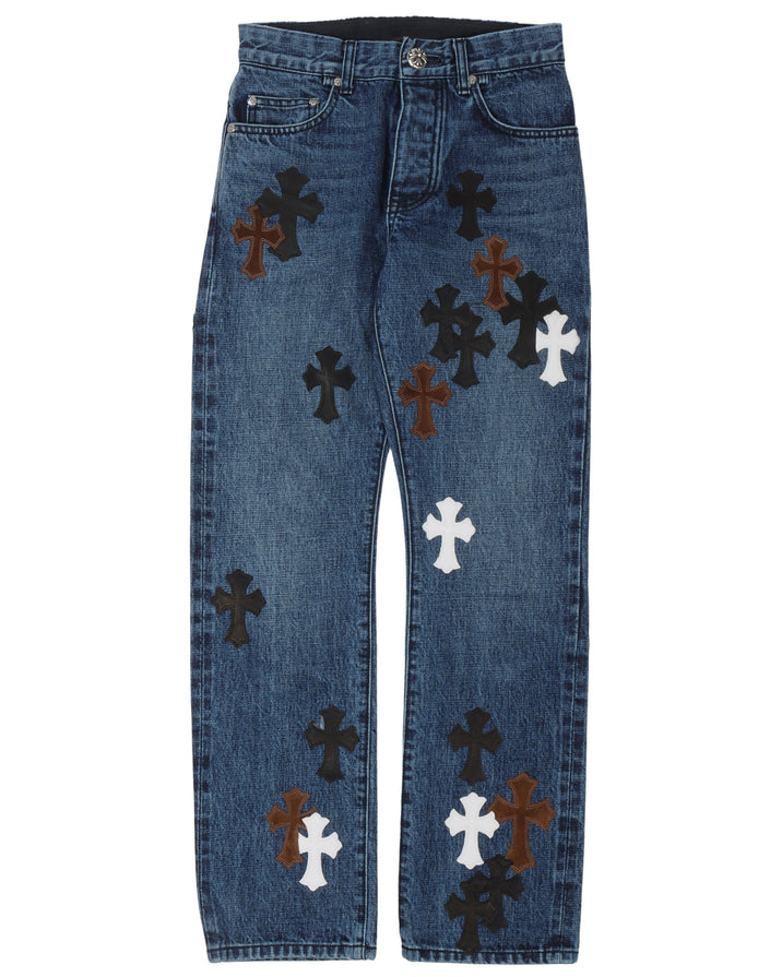 Denim w/ 35 Cross Patches