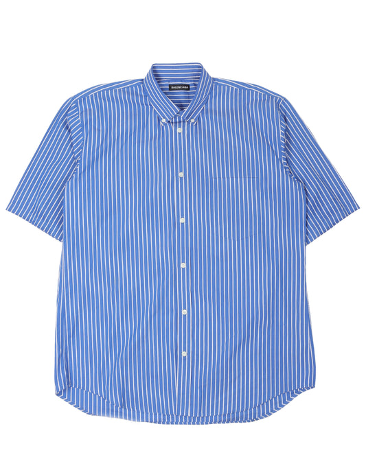 Striped Logo Short Sleeve Shirt