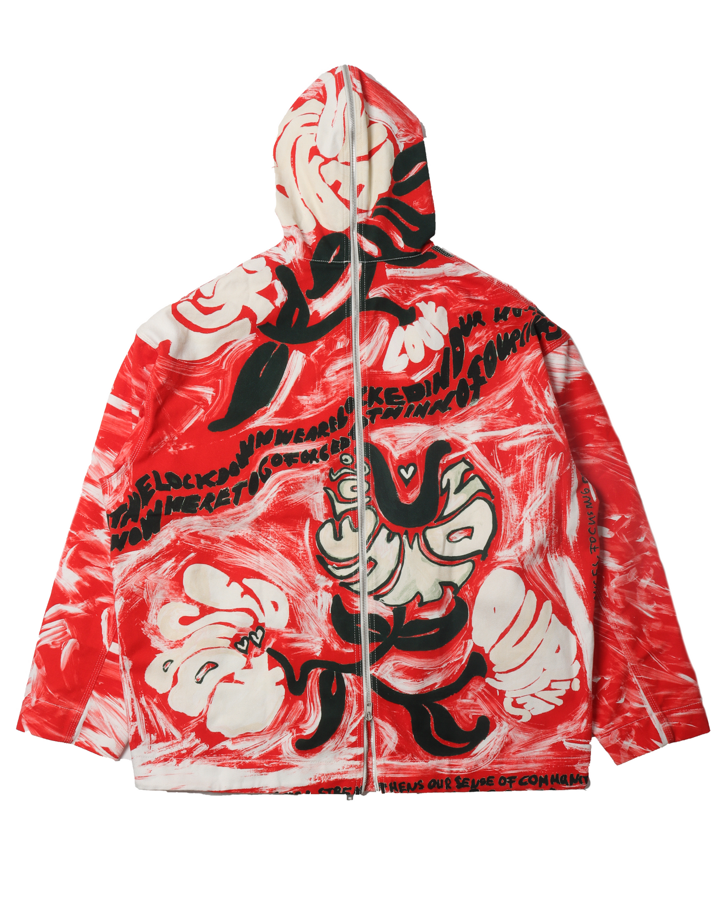 Painted Floral Oversized Jacket
