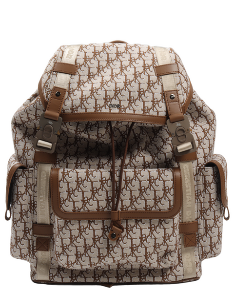 Christian Dior x Cactus Jack Hit the Road Backpack Printed Canvas with  Leather For Sale at 1stDibs