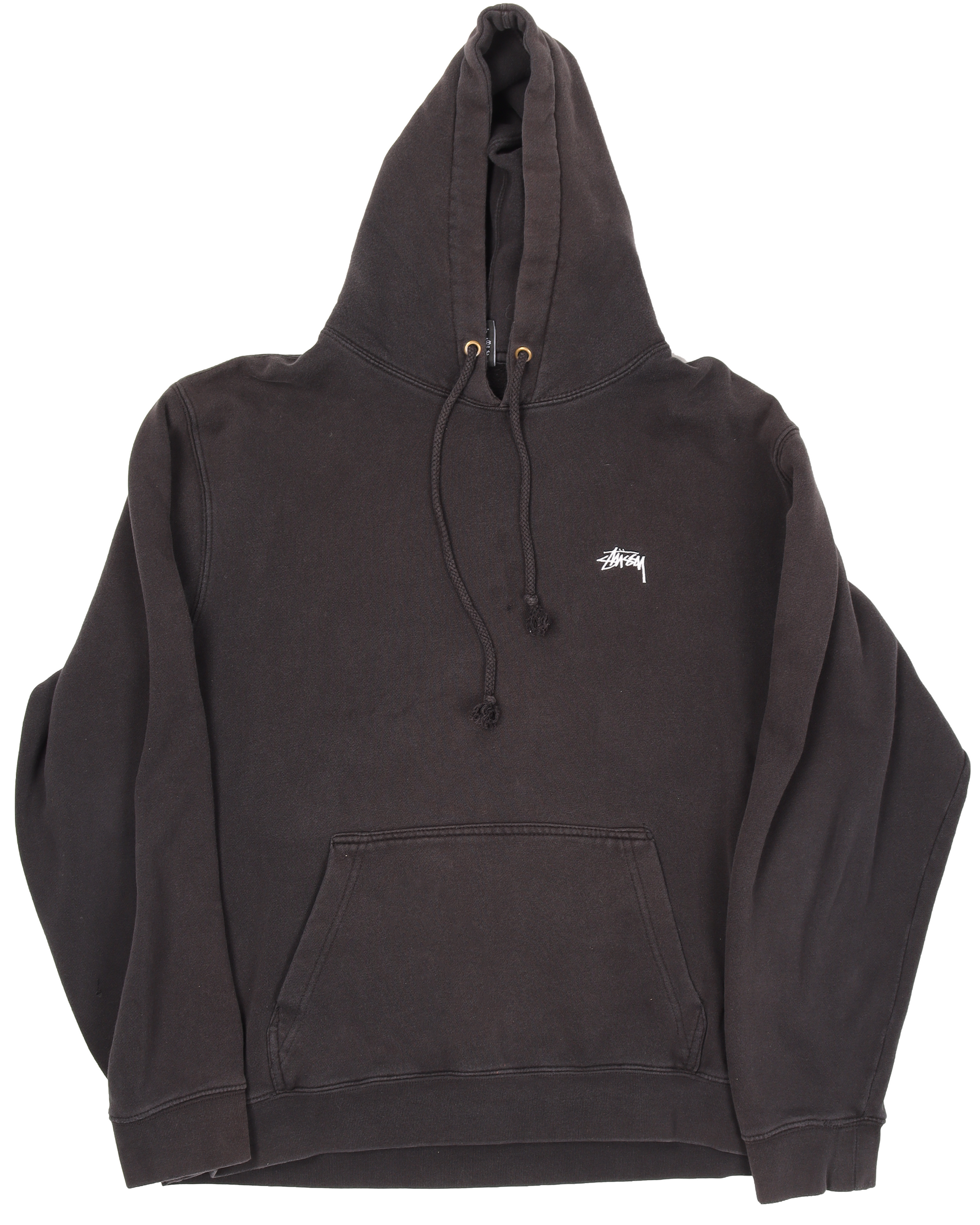 Vintage Stussy Tribe No 4 Hoodie Sweater White Kangaroo