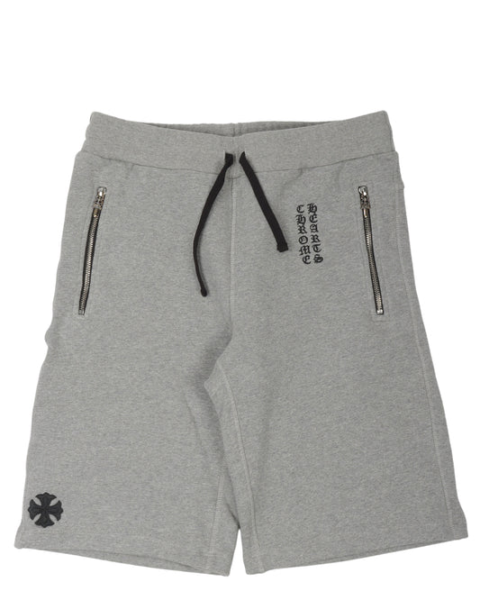 Dagger-Zip Sweatshorts
