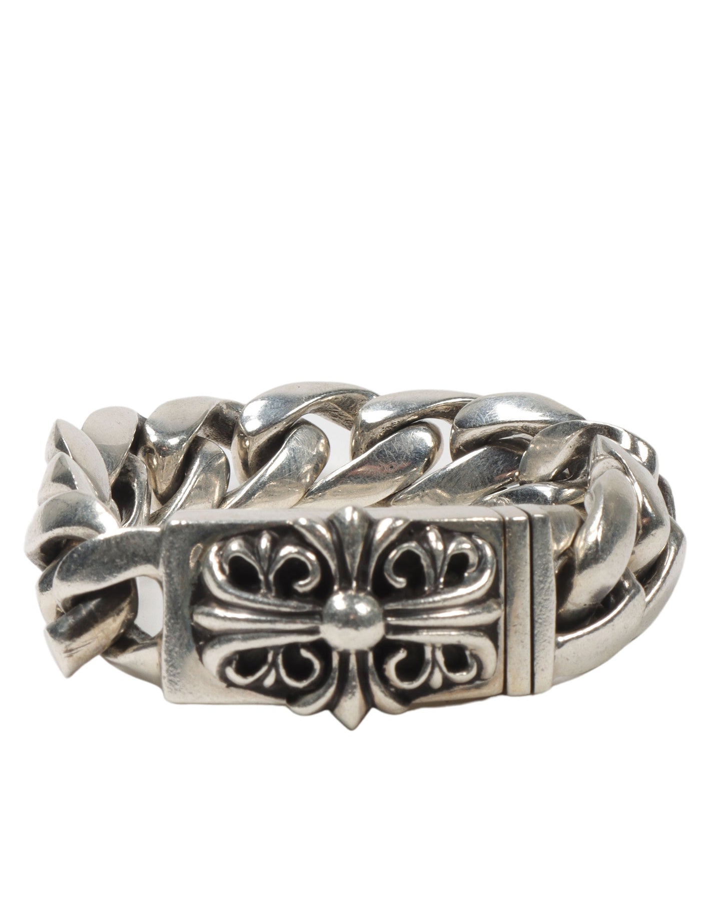 Double Floral Cross Bracelet