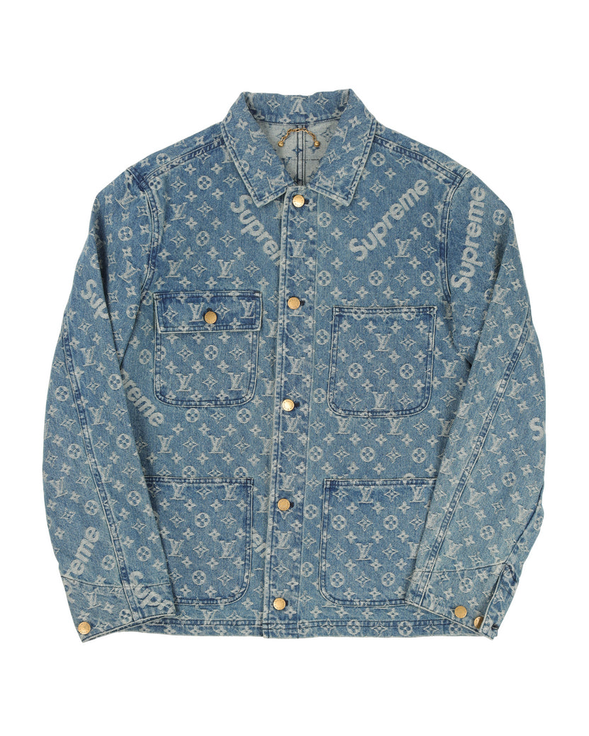 Supreme x Louis Vuitton Jacquard Denim Chore Coat