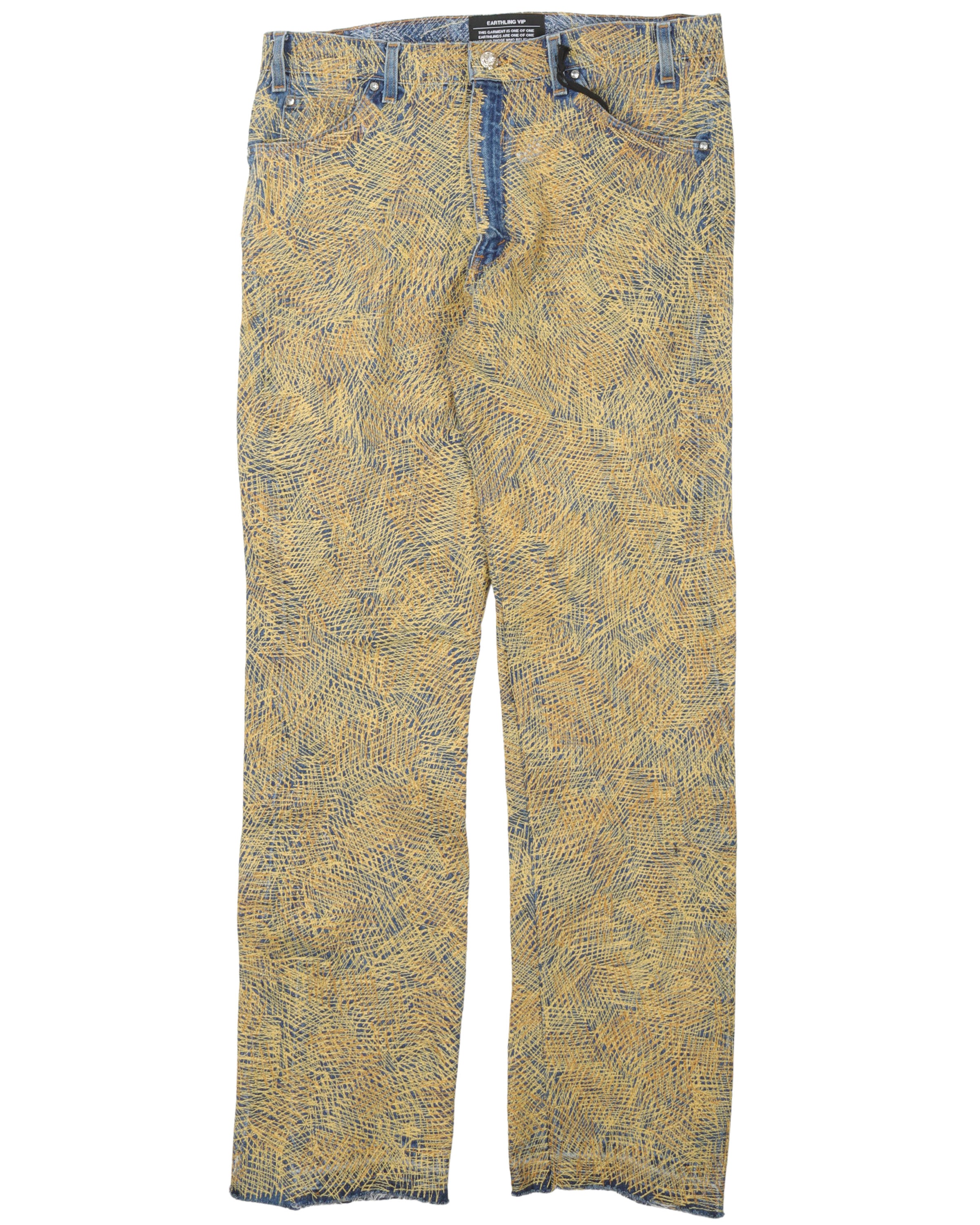 Earthling VIP Circus Stitch Yellow Jeans – Justin Reed