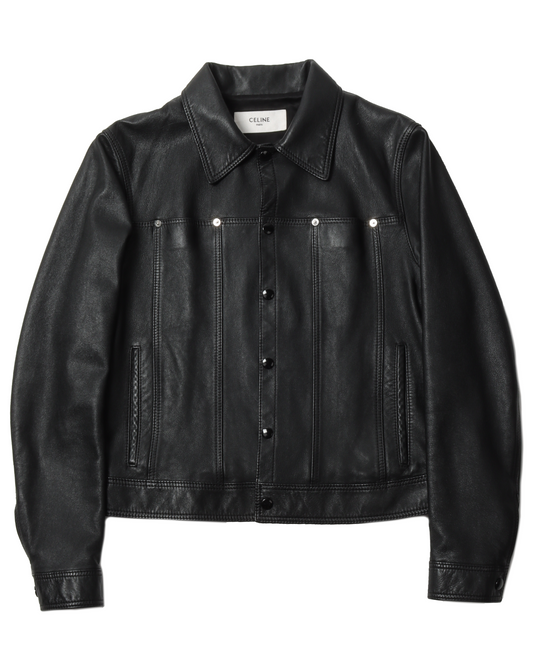 Leather Button Up Shirt