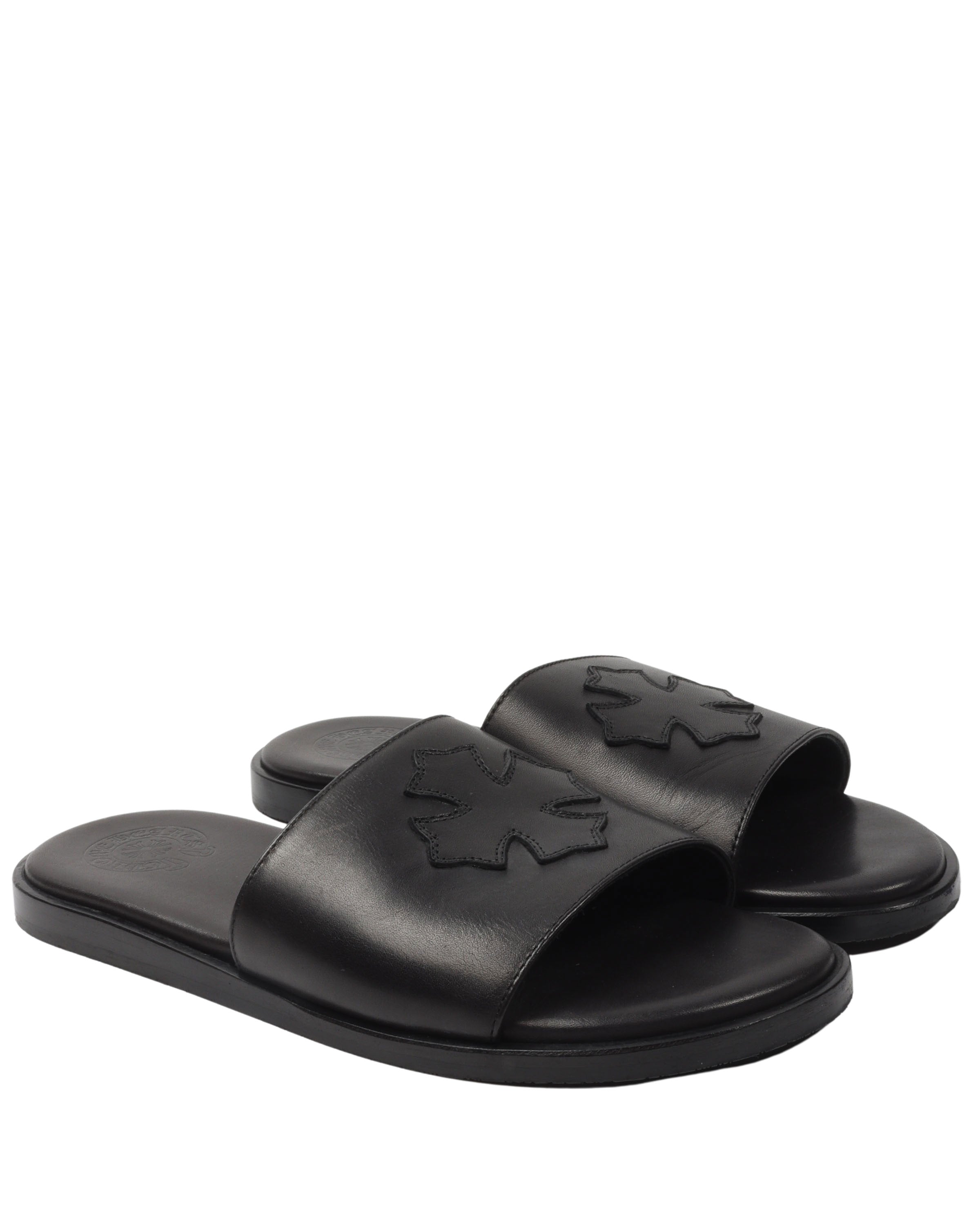 Leather Cross Sandals