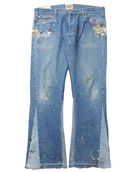 Designer Blue Denim Flared Paint Splatter Jeans With Rivet Print And  Embroidery Trendy High Street Fashion For Youth From Wdgcsmyxgs, $28.94