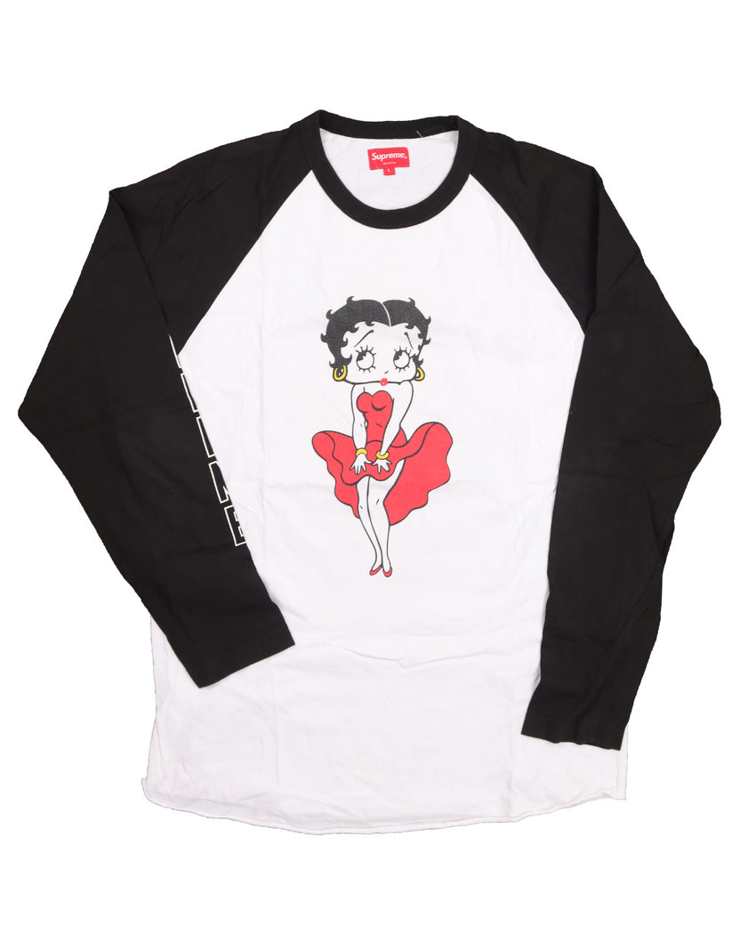 SS16 Betty Boop Baseball T-Shirt