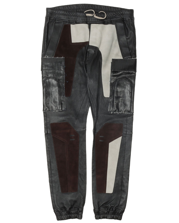 Rick Owens Leather Cargo Jogger Larry FW19