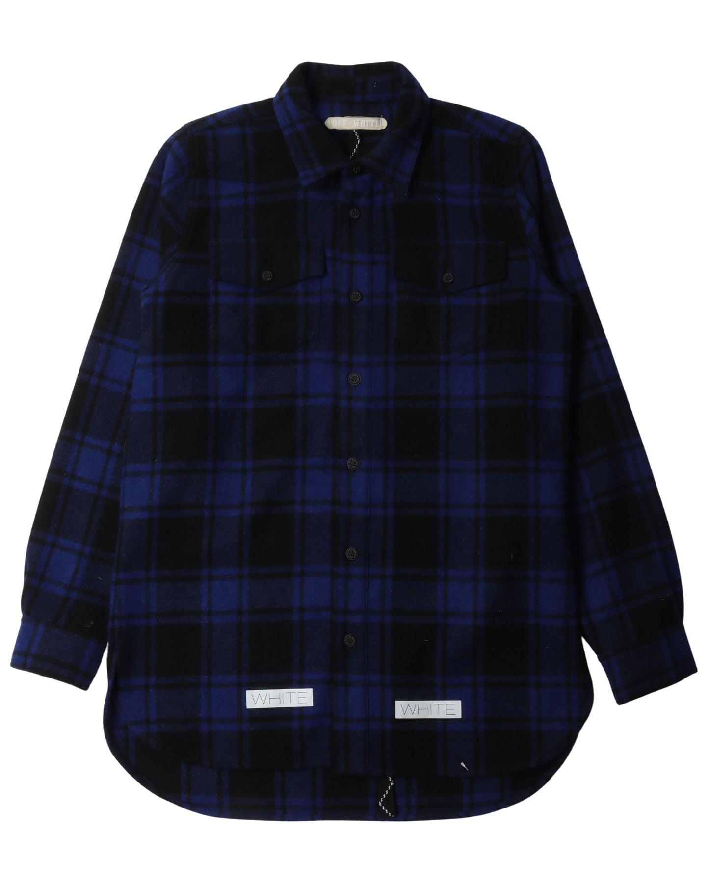 Diagonal Logo Flannel Shirt