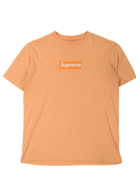 Supreme 1999 Orange on Orange Tonal Bold Font Box Logo Tee Size Large!!