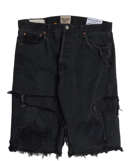 Repaired Denim shorts