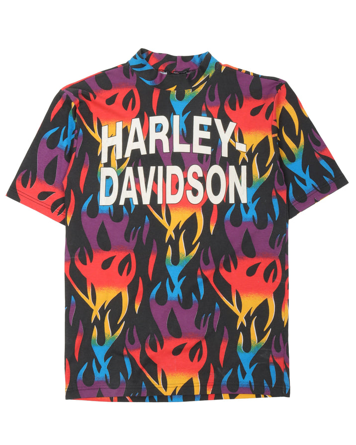 Harley Davidson Multicolor Flames T-Shirt