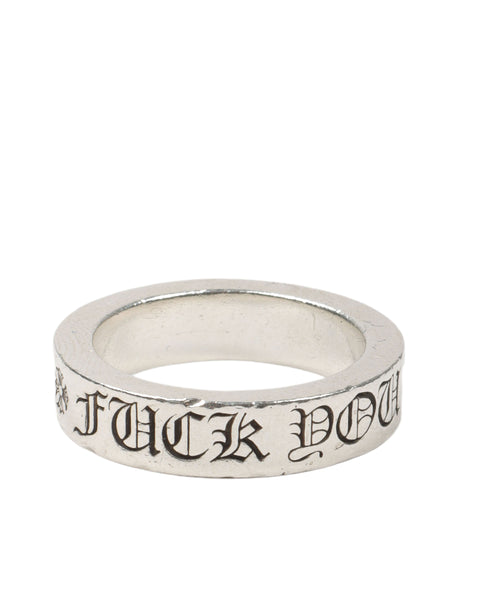 アクセサリー Chrome Hearts Spacer Ring 6mm FUCK YOU Chrome Hearts Fuck You Ring - 6mm Spacer┃Shop Now