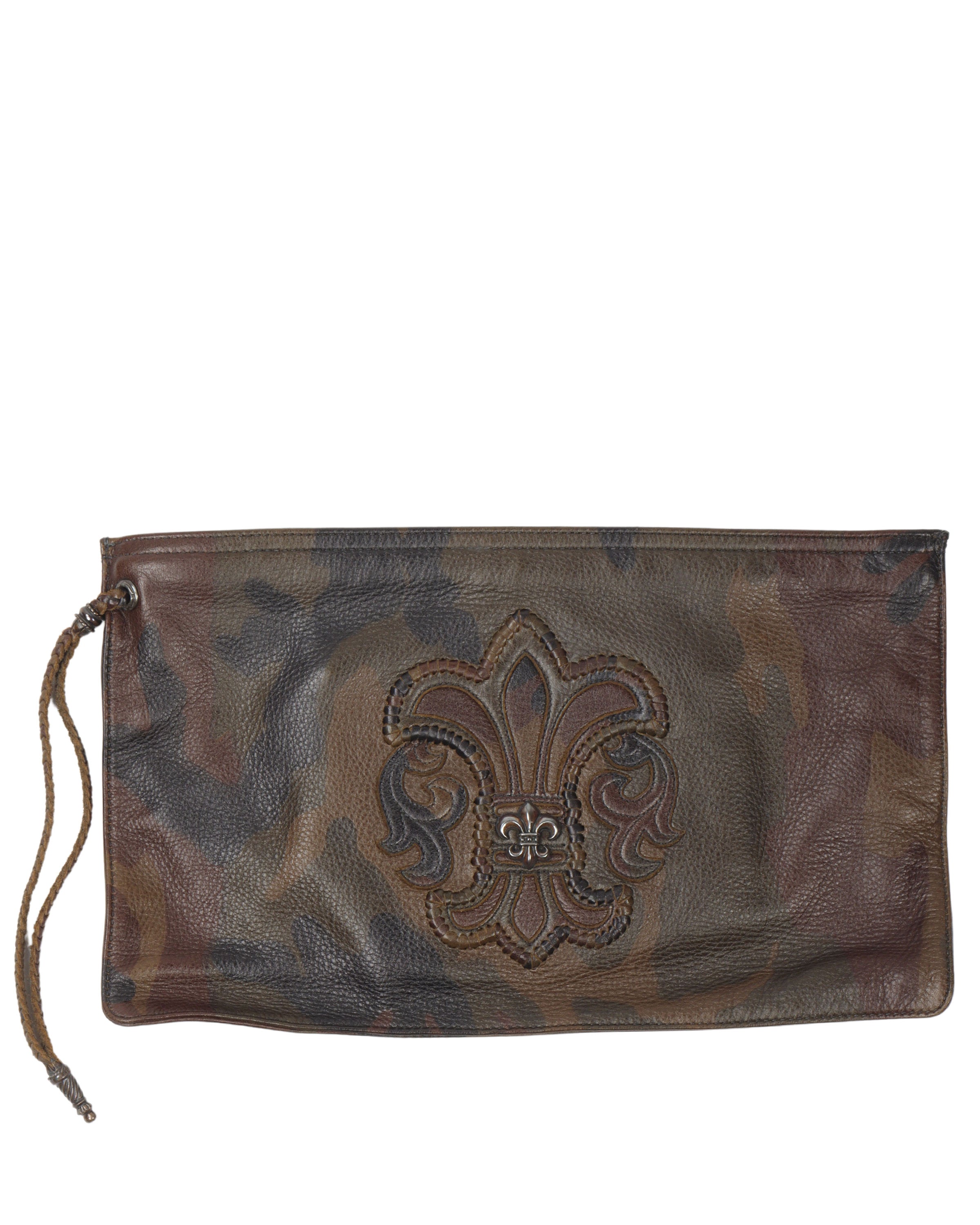 "Fleur" Camouflage Leather Pouch