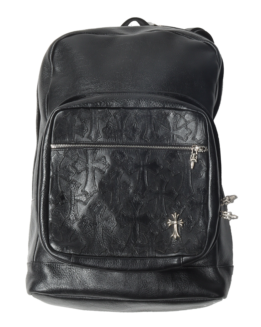 Chrome Hearts Leather Cemetery Cross Backpack