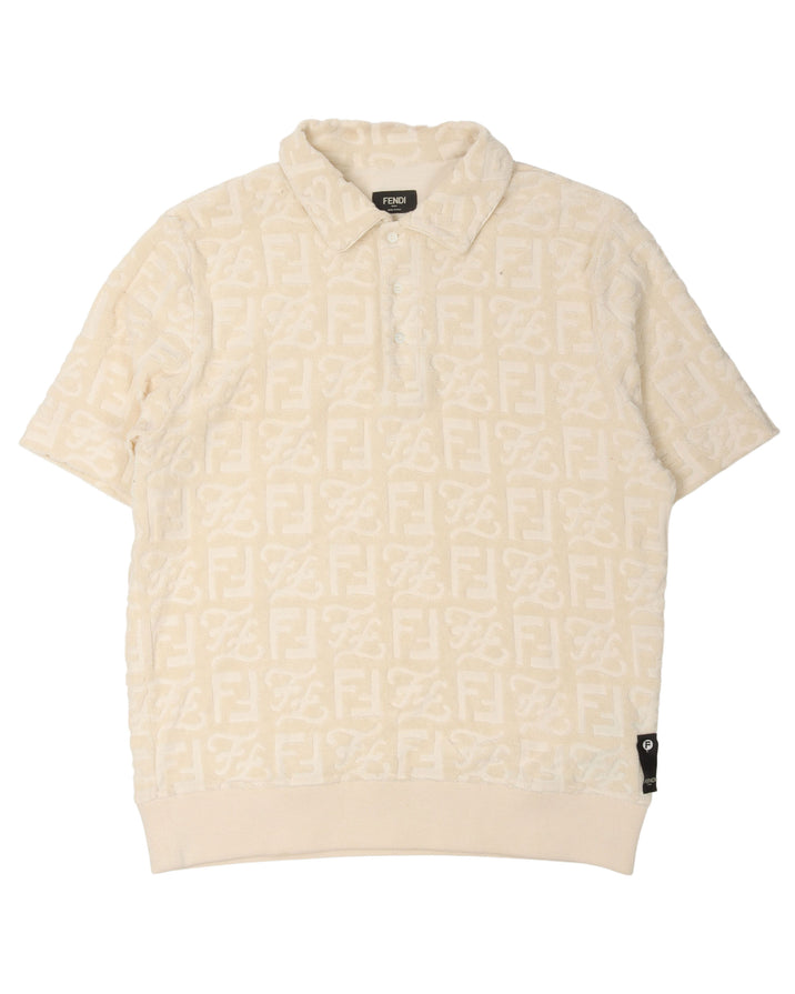 Terry Cloth Polo Shirt