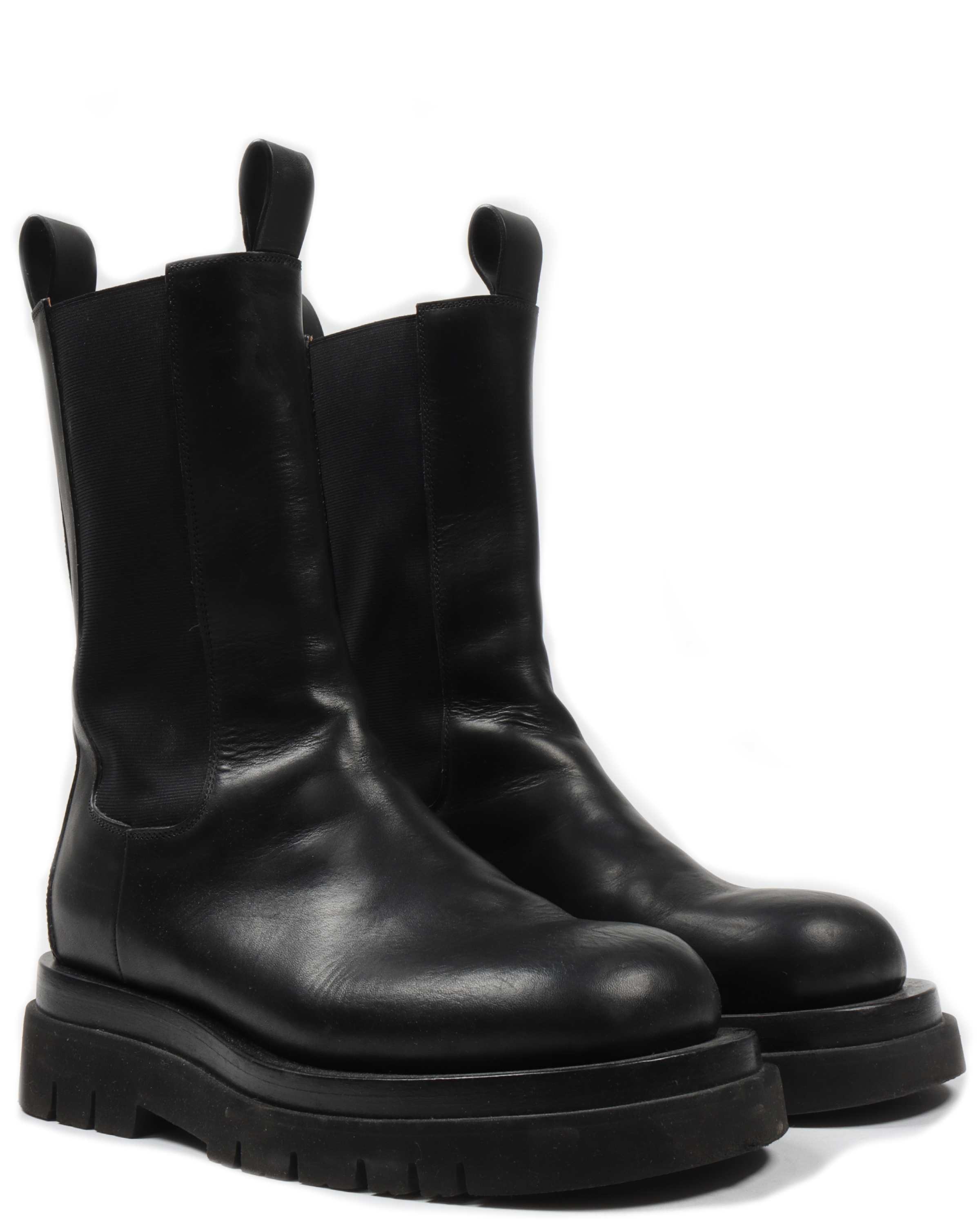 Leather Chelsea Combat Boots