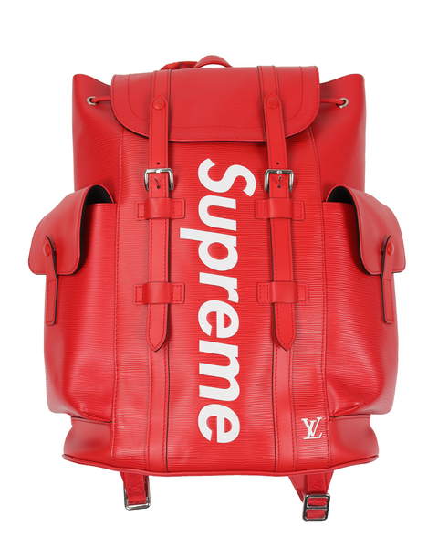 Louis Vuitton Supreme Christopher Backpack Epi PM Red