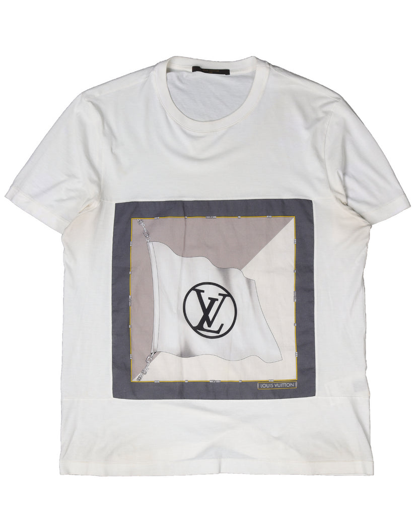Louis Vuitton Tricolor Monogram T-Shirt White. Size S0