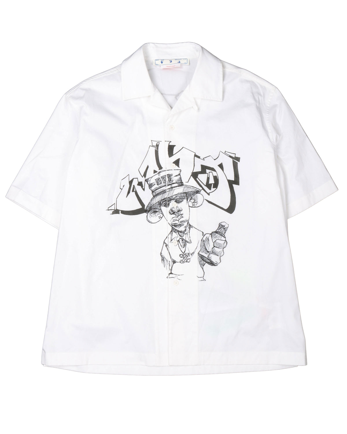 Graffiti Graphic Button Up Shirt