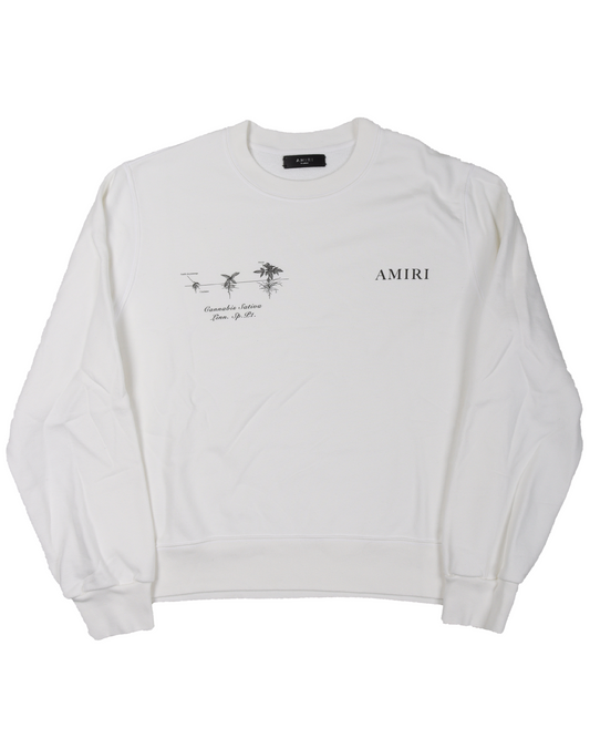 Medical Hemp Print Jersey Sweatshirt