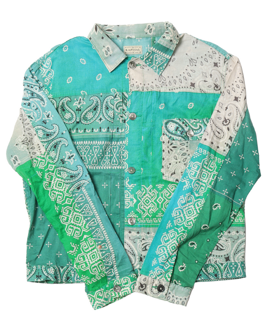Green Paisley Button Shirt