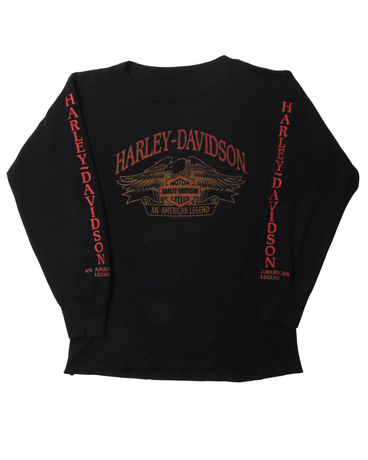 Harley Davidson "Street Cycles" Thermal Long Sleeve Shirt