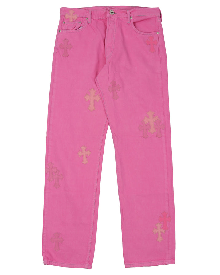 Levi's Cross Patch Denim Sex Records Neon Pink