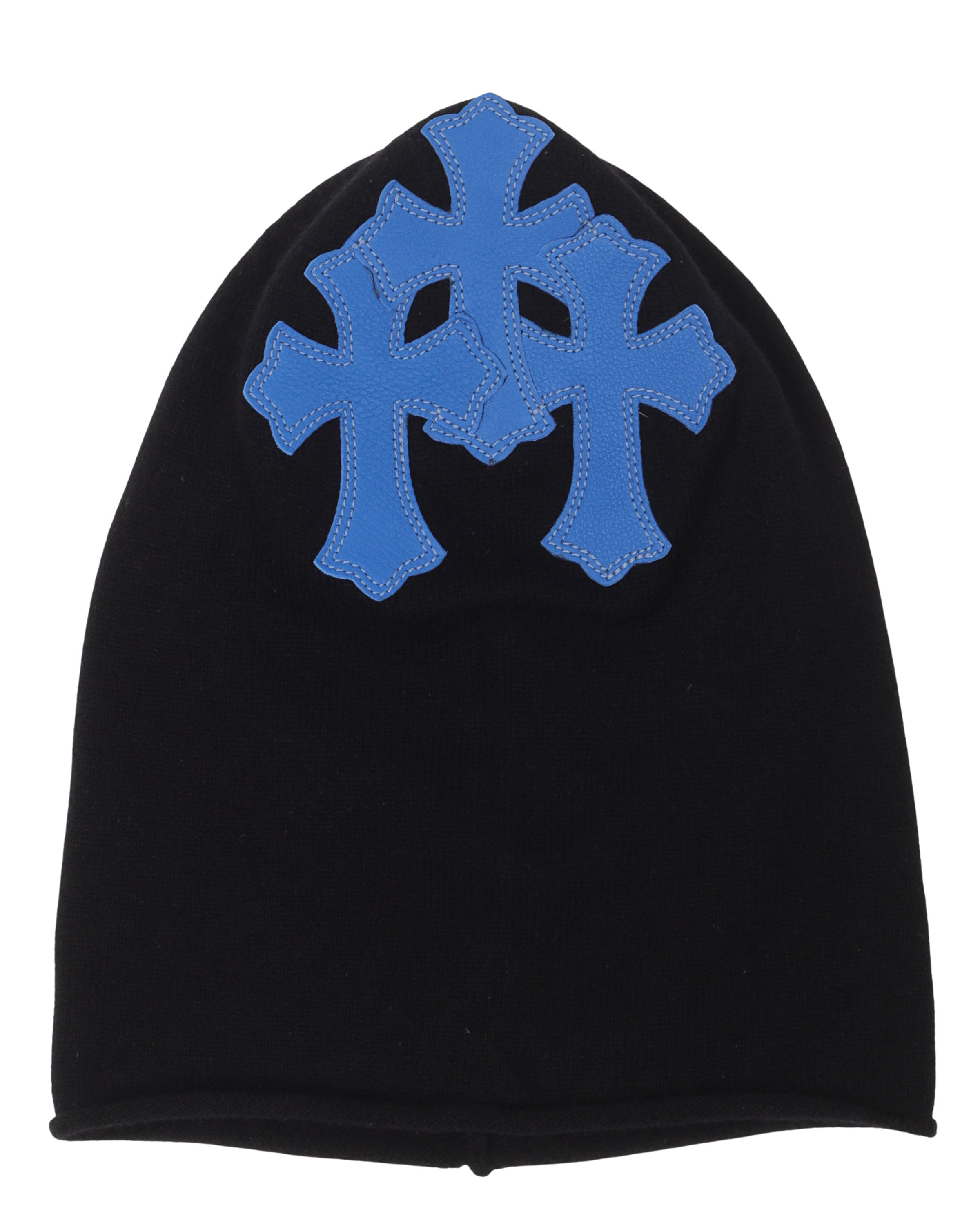 Chrome Hearts Leather Cemetery Cross Patch Cashmere Mask – Justin Reed