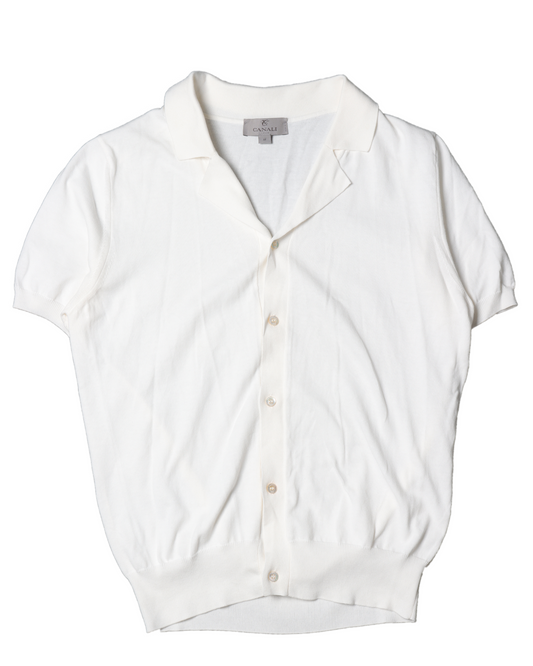 Knitted Cotton Polo Shirt