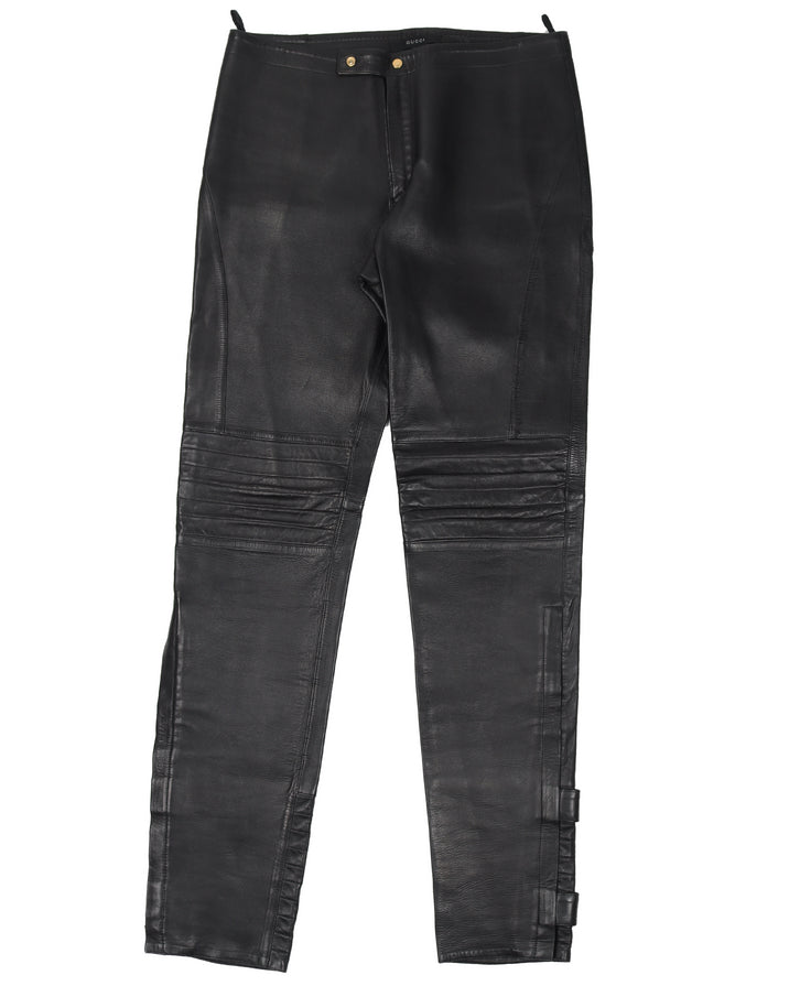 By Tom Ford AW00 Leather Moto Pants