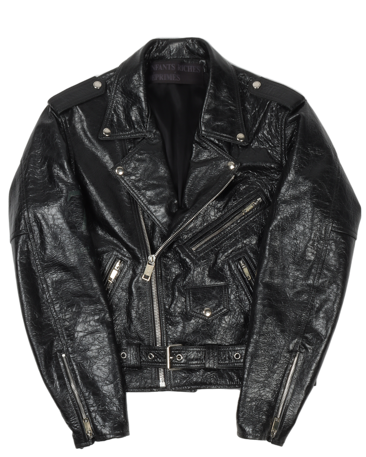 Chess Board Leather Jacket
