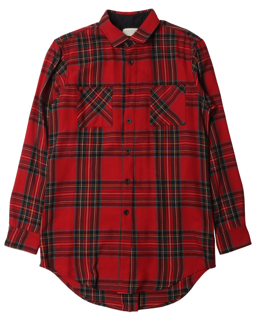 Second Collection Back Zip Flannel Shirt